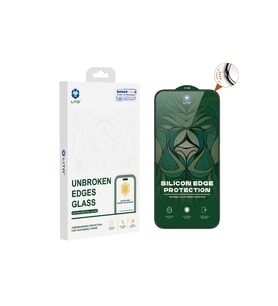 LİTO D+ Ultra Silikon Kenar Clear iPhone 15 Plus Ekran Koruyucu
