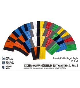 Keçeli Ragle Folyo Cam Filmi Duvar Kağıdı PPF Raglesi Çizmez Kabarcık Bırakmaz (50 ADET)