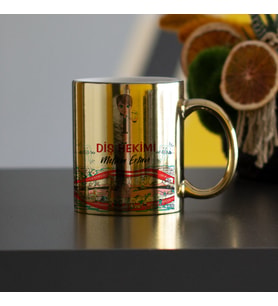 Diş Hekimi Gold Kupa Bardak 004