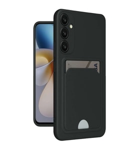 Samsung Galaxy S24 Fe Kılıf Kelvin Kartvizitli Silikon - Siyah