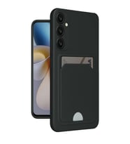Samsung Galaxy S24 Fe Kılıf Kelvin Kartvizitli Silikon - Siyah