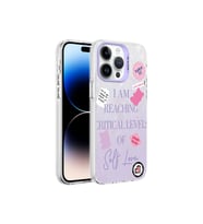 Apple iPhone 14 Pro Max Uyumlu Kılıf Mermer Desenli Zore Marbello Kapak (Mor)