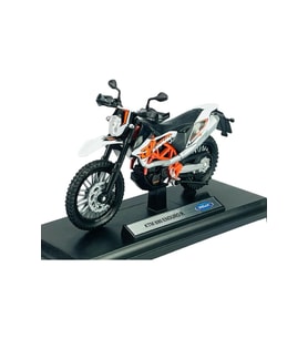 Ktm 690 Enduro R Beyaz 1:18 Ölçek Diecast Motosiklet Model