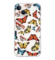 PrintiFy iPhone 13 Mini ile Uyumlu Water Color 2  Kamera Korumalı Şeffaf  Kılıf
