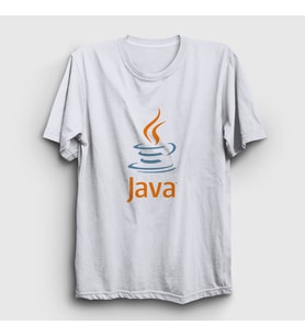 Presmono Unisex Beyaz Java Coder Programmer Developer Yazılımcı T-Shirt 335353tt (Beyaz)