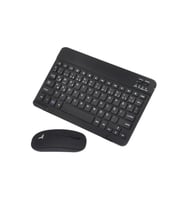 Kablosuz Bluetooth Klavye Ve Mouse Seti Bilgisayar Ve Ofis Kullanımı Ergonomik Tasarım (Siyah)