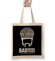 Pulp Fiction Great Vengeance Quote Movie Silhouette Bez Çanta Uzun Saplı