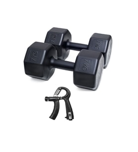 PS SPOR 7 KG DAMBIL X 2 ADET = 14 KG + SAYAÇLI AYARLANABİLİR EL YAYI