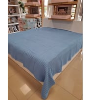ETEHOMETEX HAVUZLU PİKE ÇİFT KİŞİLİK 220X240CM MAVİ 8696474231657
