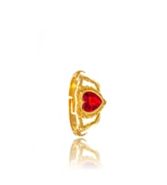 Red Heart İn My Hands Gümüş Yüzük