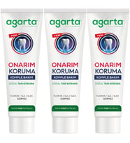 Agarta Doğal Tam koruma Diş Macunu 90 ML Onarım & Koruma (3 Lü Set)