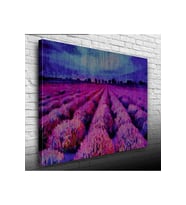 Mor Çiçek Tarlası Canvas Tablo (50x70)