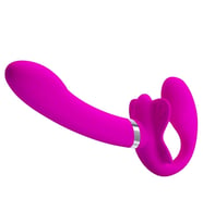 MorGece USB Şarjlı Çift Taraflı G-Spot Strapon Vibratör