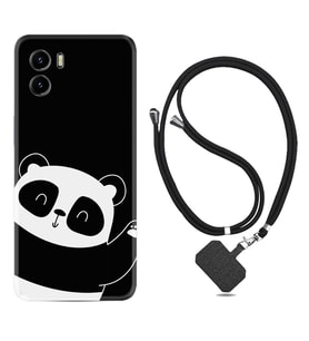 Vivo Y15S Y32 Y33S Y51 Y53S Kılıf Boyun Askılı Silikon Bay Bay Panda 1784