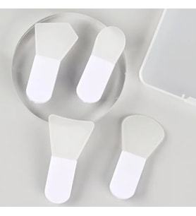 4 Adet Mini Spatula Maske Fırçası- Kolay Sürülebilir ve Taşınabilir Maske Fırçaları-Makyaj Aksesuarı