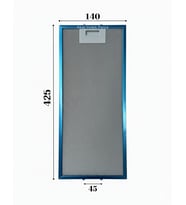 En 14 cm Boy 42,5 cm İki Tırnaklı Aspiratör Davlumbaz Metal Yağ Filtresi