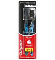 Colgate Super Clean Black 1+1 Diş Fırçası (Çok Renkli)