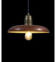 MYLİGHTS VİNTAGE RETRO  RUSTİK BAKIR  İÇİ BEYAZ METAL SARKIT AVİZE (Siyah)