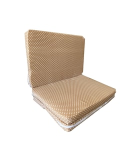Katlanır Çocuk Yatağı Sünger Yatak Çocuk Oyun Minderi 60x120-4 Cm(kahverengi Puantiyeli