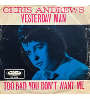 Chris Andrews Yesterday Man 45lik Plak (Karışık)