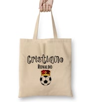 The King Of Football Cristiano Ronaldo 7 Bez Çanta Uzun Saplı