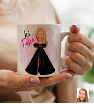 Bk Gift Kişiye Özel Barbie Karikatürlü Beyaz Kupa Bardak-3, Barbie Filmi, Barbie Hediyelik Eşya, Arkadaşa Hediye
