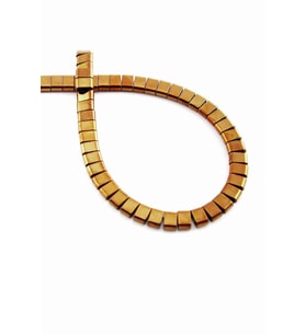 Hematit Taşı Yassı Kesim Parlak Kahverengi 6x4mm Doğal Taş Dizi