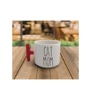 Latte & Espresso El Yapımı Cat Mom Baskılı T Kulp Kupa 200 Ml
