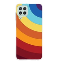 Samsung Galaxy M22  Kapak Renk Cümbüşü Tasarımlı Şeffaf Silikon Kılıf
