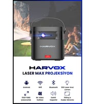 Yüksek Parlaklıklı Taşınabilir DLP HD Projektör ve Hoparlör Seti