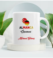 Almanca Öğretmenine Hediye Kupa Bardak Beyaz 001