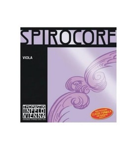 Thomastik S20 Spirocore Medium G (Sol) Tek Viyola Teli Esnek Çelik Çekirdek, Krom Sarım, Güçlü Ses Projeksiyonu ve Netlik