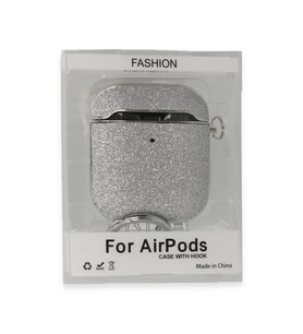 Apple Airpods 2 (2.nesil) Spell Simli Kılıf - Gümüş