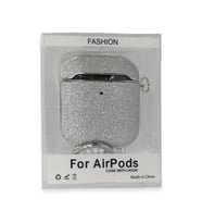 Apple Airpods 2 (2.nesil) Spell Simli Kılıf - Gümüş