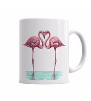 Aşk Kuşları Flamingo 3 Kupa Bardak Porselen