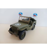 1941 JEEP Willys Askeri Araç Metal Model Oyuncak Araba 1:36 Ölçek 12 Cm ( ÖZEL PLAKALI )
