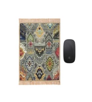 Bursa İpek Yeşil Dekoratif Küçük Halı Mousepad