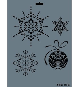 Rich New Seri N-212 Stencil 35x25 cm
