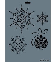 Rich New Seri N-212 Stencil 35x25 cm