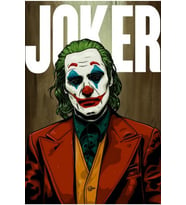 Joker Retro Ahşap Poster