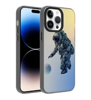 Apple iPhone 14 Pro Kılıf Desenli Zore Dragon Sert Kılıf Astronot