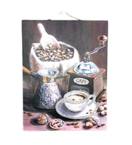 Kahve Temalı Simli Tablo (Karışık)