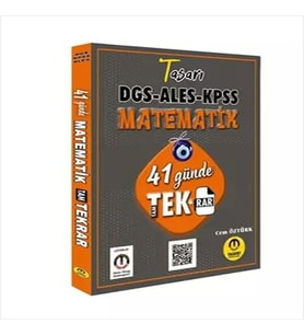 Tasarı Matematik 41 Günde DGS ALES KPSS Tekrar