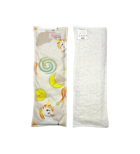 BEZHANE 7 Katlı Yıkanabilir Bebek Pedi Kapuçino Unicorn Desen 1 Numara (Beyaz)