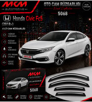 Honda Civic FC5 Kromlu (2018>) 4'lü Mugen Cam Rüzgarlığı
