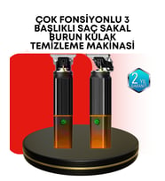 Erkekler İçin Şarjlı 3’Ü 1 Arada Trimmer Seti – Güçlü Motor, Sessiz Çalışma - Lisinya