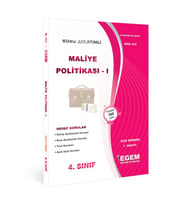 Egem Yayınları Açık Öğr. Aöf Maliye Politikası 1 Konu Anlatımlı Soru Bankası (Çok Renkli)
