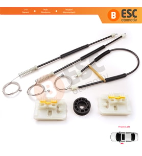 Ford Focus MK3 C346 2010-2019 4/5 Kapı BM51A23201 İçin Ön Sol Cam Kriko Tamir Seti