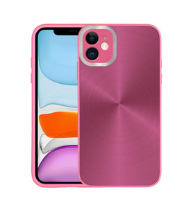 Apple iPhone 11 Kılıf Kamera Korumalı Sert Zore Desa Kılıf (Koyu Pembe)