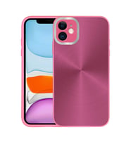 Apple iPhone 11 Kılıf Kamera Korumalı Sert Zore Desa Kılıf (Koyu Pembe)